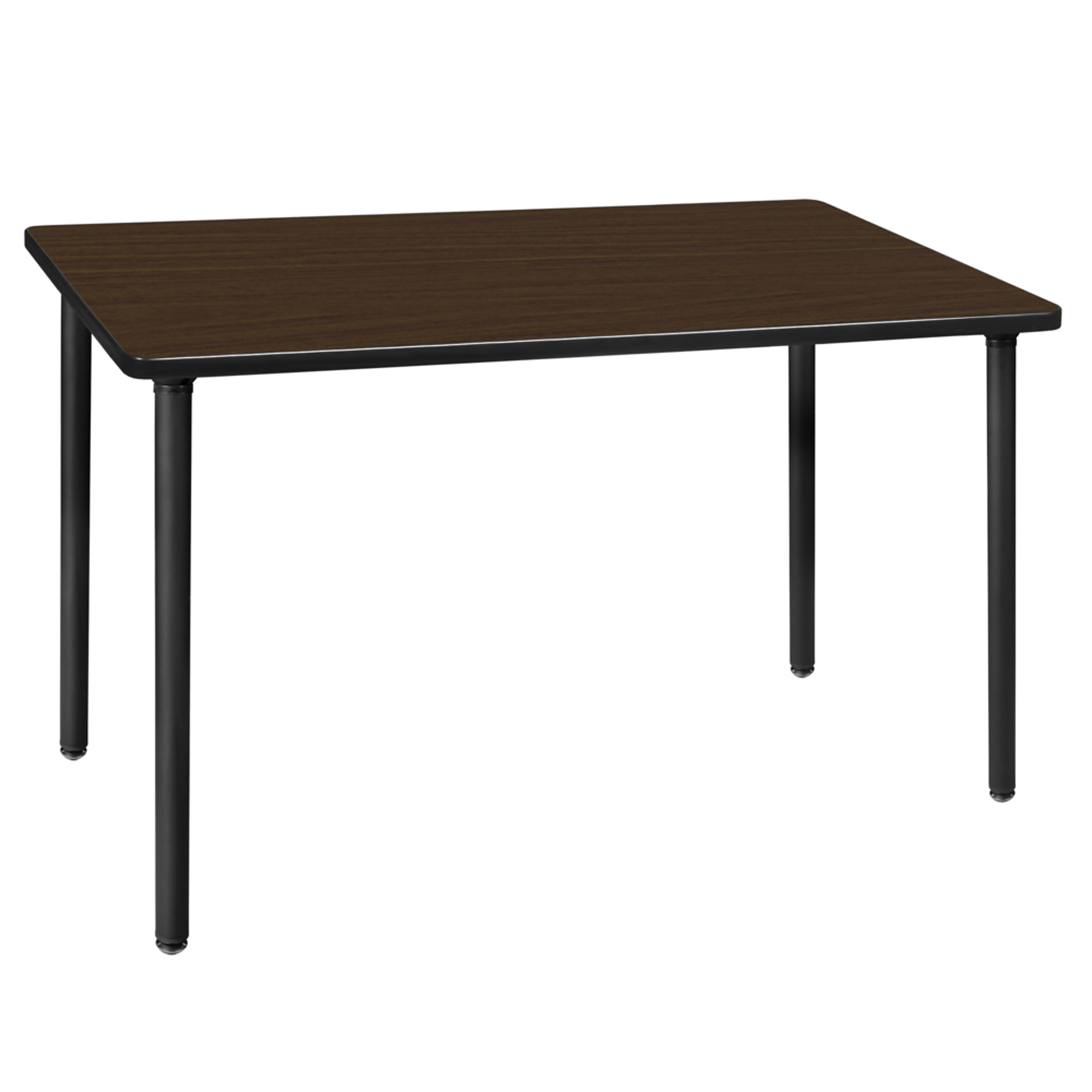Regency Kee Folding Training Seminar Table — 42in. x 24in., Neo Walnut Top, Black Legs, Model# MTF4224NWBK